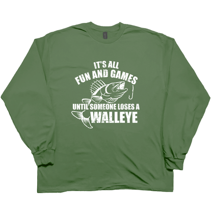 Walleye Games Adult Long Sleeve Tee - Muddy Boots Clothing - Long Sleeve Tee