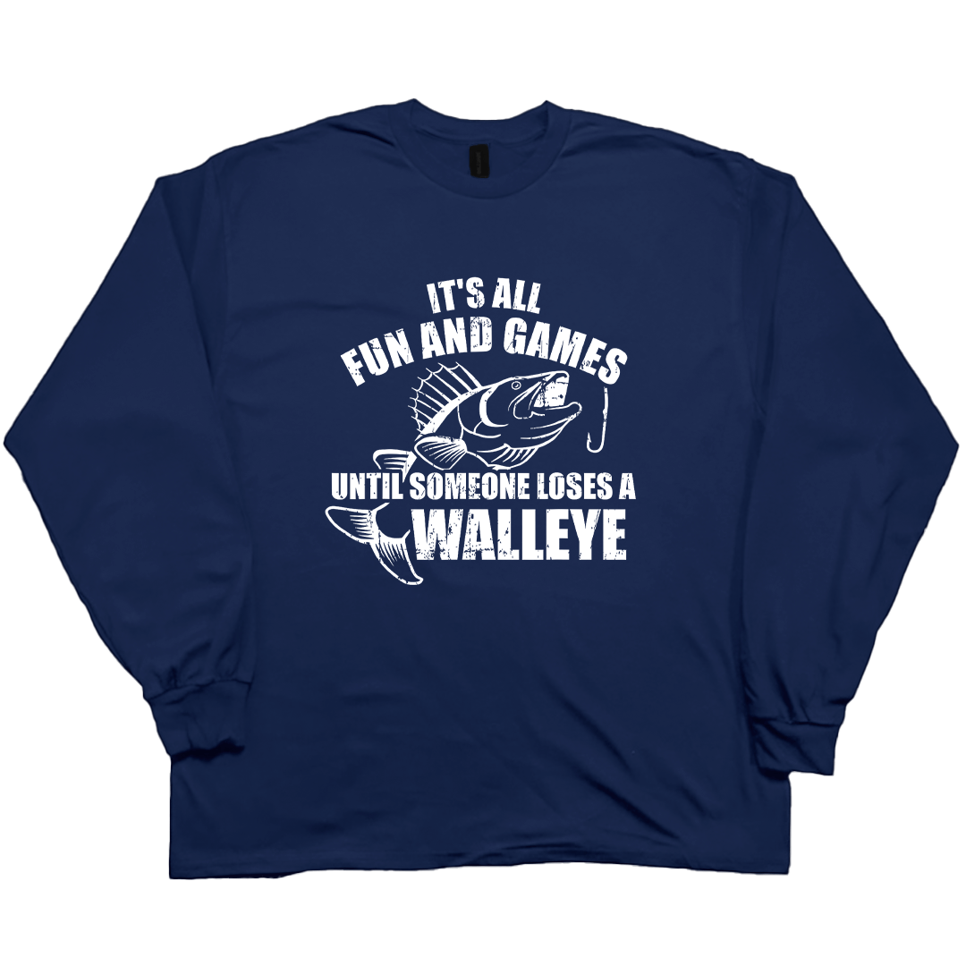 Walleye Games Adult Long Sleeve Tee - Muddy Boots Clothing - Long Sleeve Tee