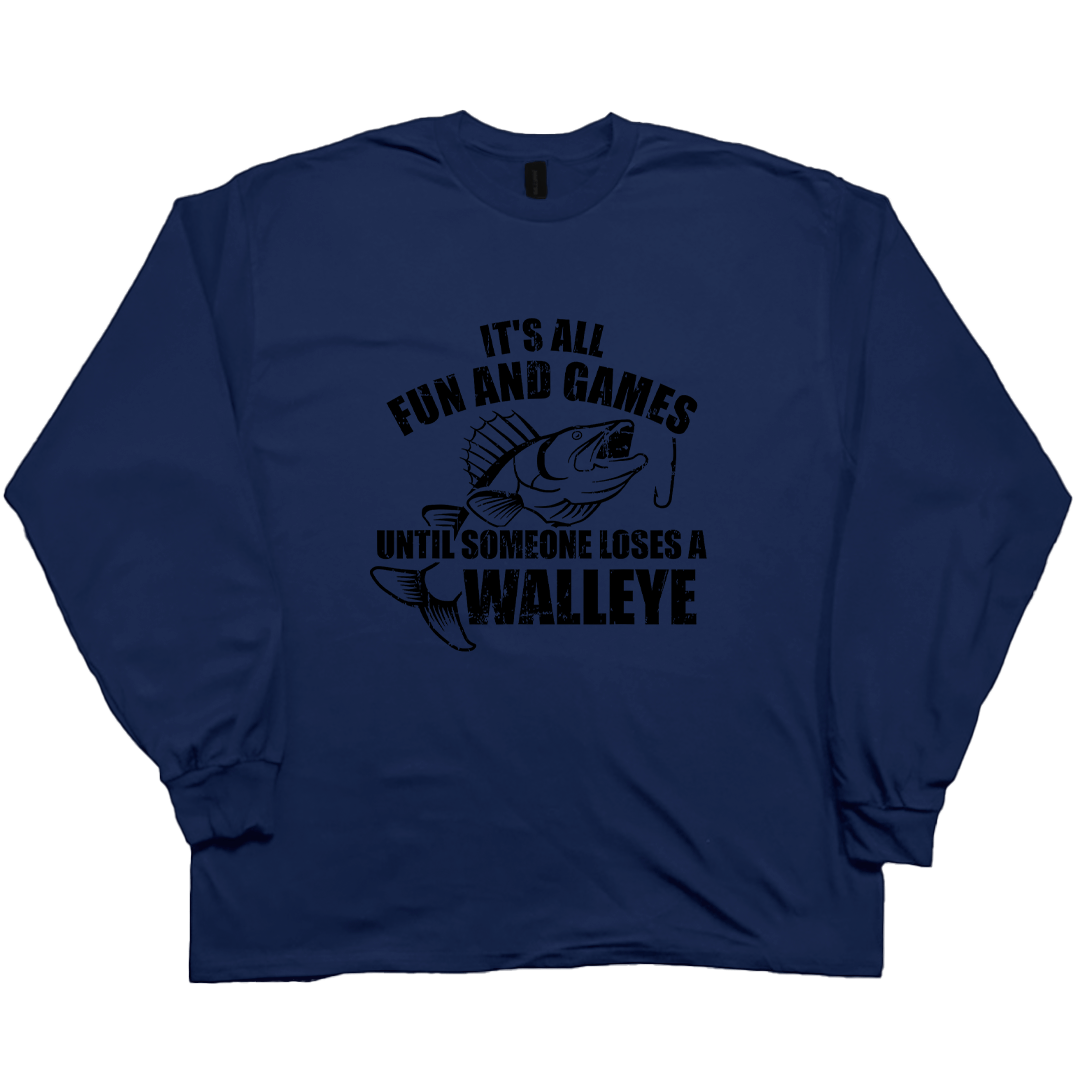 Walleye Games Adult Long Sleeve Tee - Muddy Boots Clothing - Long Sleeve Tee