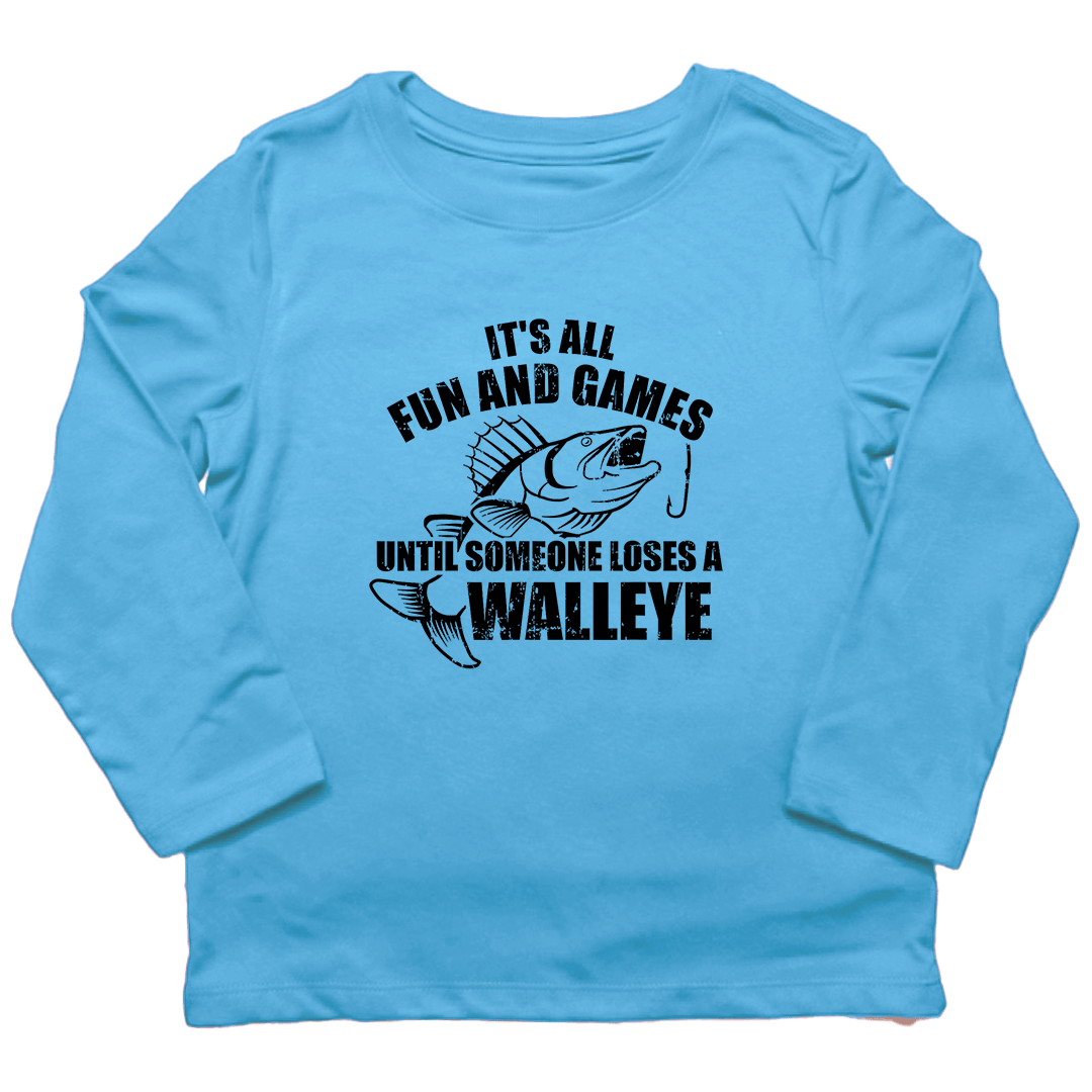 Walleye Games Kids Long Sleeve Tee - Muddy Boots Clothing - Long Sleeve Tee