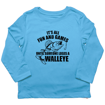 Walleye Games Kids Long Sleeve Tee - Muddy Boots Clothing - Long Sleeve Tee