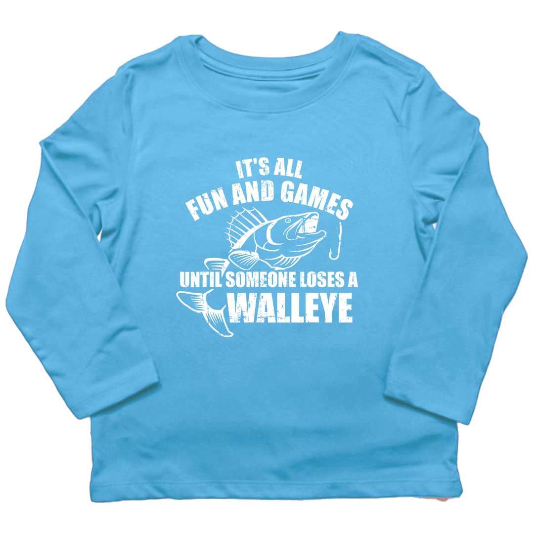 Walleye Games Kids Long Sleeve Tee - Muddy Boots Clothing - Long Sleeve Tee