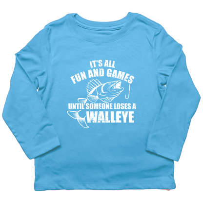 Walleye Games Kids Long Sleeve Tee - Muddy Boots Clothing - Long Sleeve Tee