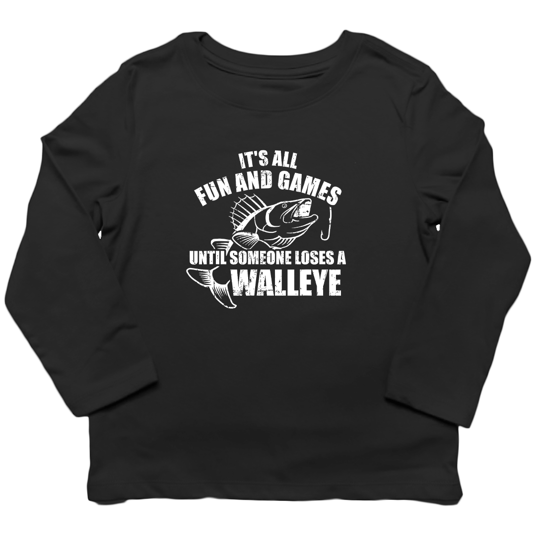 Walleye Games Kids Long Sleeve Tee - Muddy Boots Clothing - Long Sleeve Tee