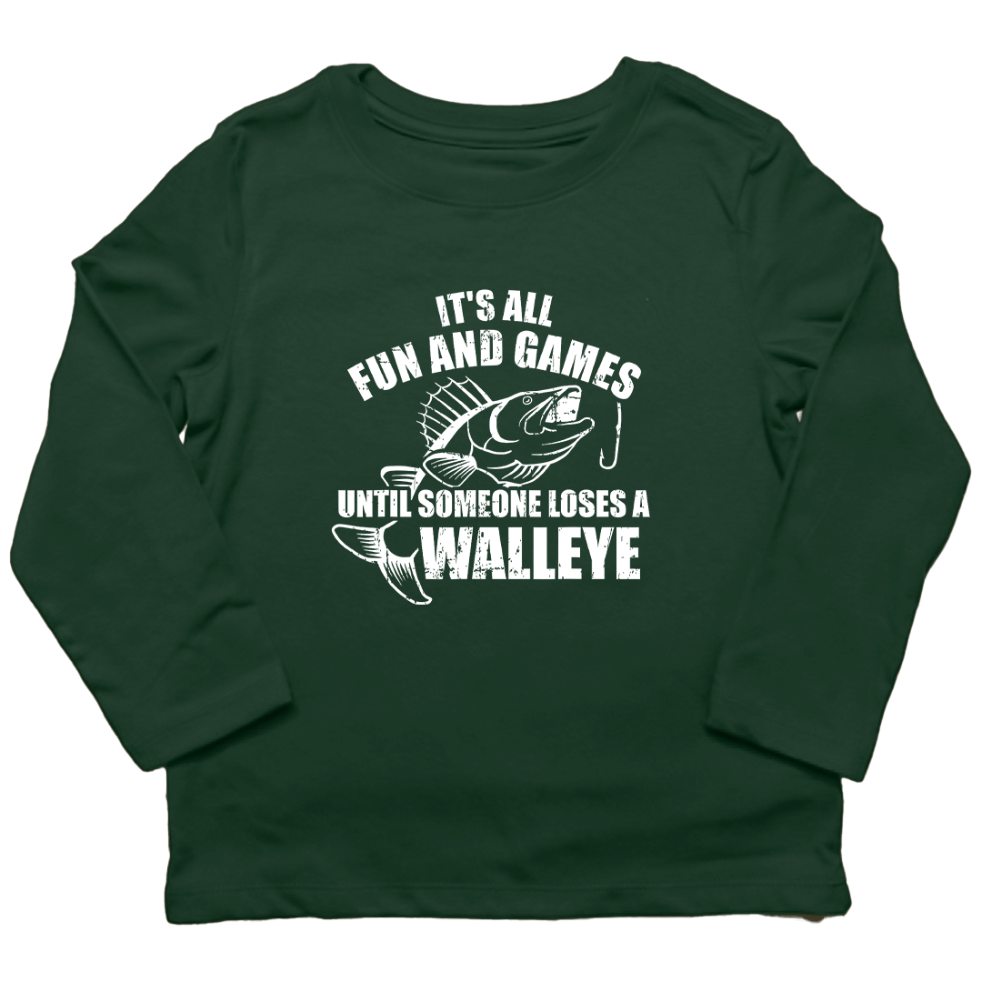 Walleye Games Kids Long Sleeve Tee - Muddy Boots Clothing - Long Sleeve Tee