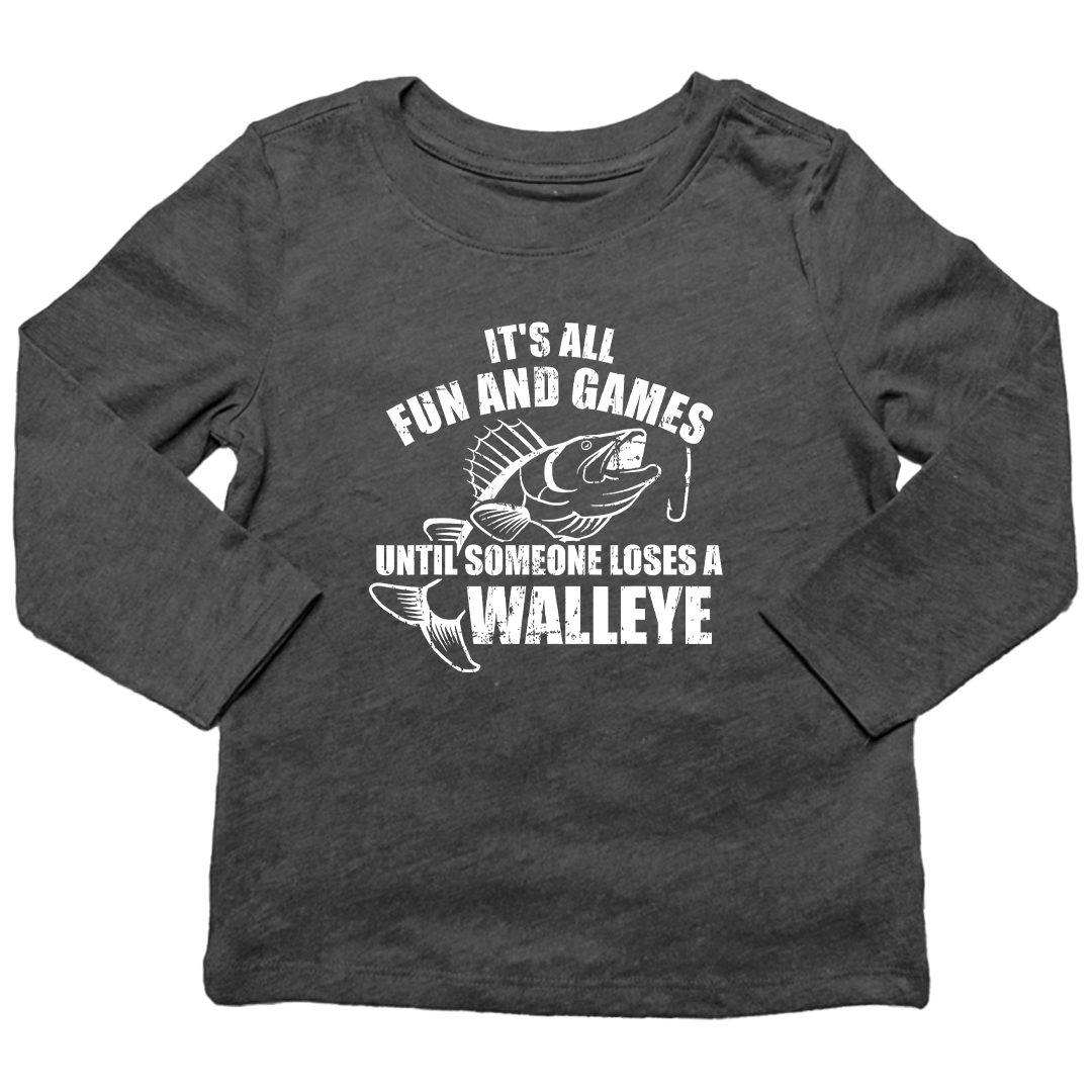 Walleye Games Kids Long Sleeve Tee - Muddy Boots Clothing - Long Sleeve Tee