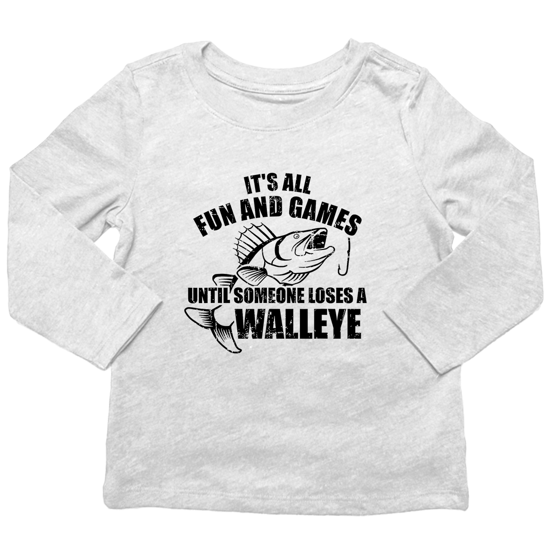 Walleye Games Kids Long Sleeve Tee - Muddy Boots Clothing - Long Sleeve Tee