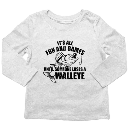 Walleye Games Kids Long Sleeve Tee - Muddy Boots Clothing - Long Sleeve Tee