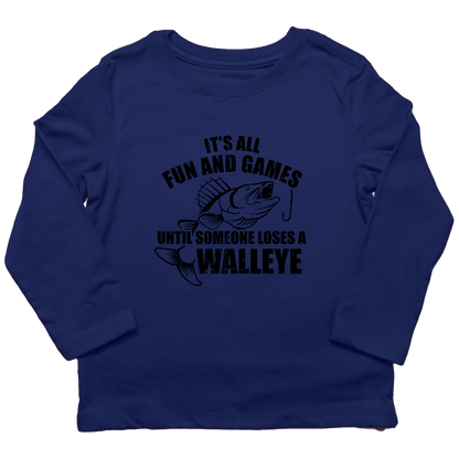 Walleye Games Kids Long Sleeve Tee - Muddy Boots Clothing - Long Sleeve Tee