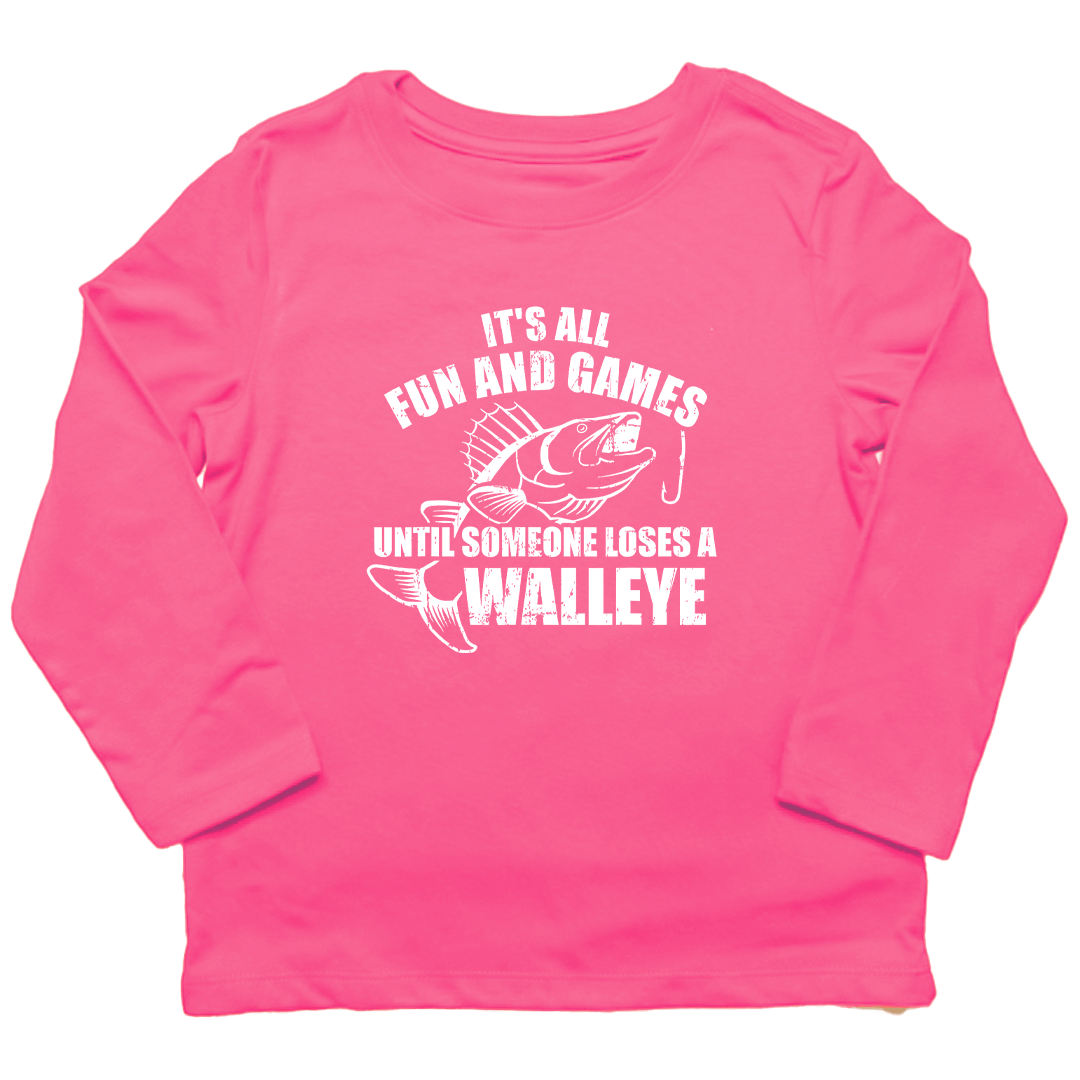 Walleye Games Kids Long Sleeve Tee - Muddy Boots Clothing - Long Sleeve Tee