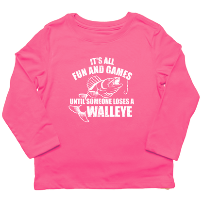 Walleye Games Kids Long Sleeve Tee - Muddy Boots Clothing - Long Sleeve Tee