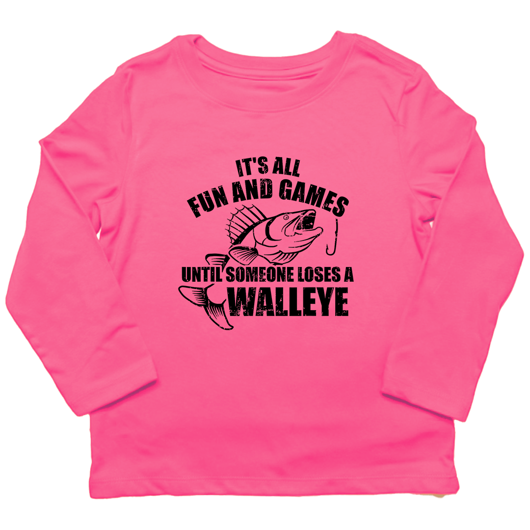 Walleye Games Kids Long Sleeve Tee - Muddy Boots Clothing - Long Sleeve Tee