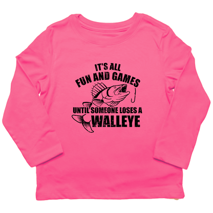 Walleye Games Kids Long Sleeve Tee - Muddy Boots Clothing - Long Sleeve Tee