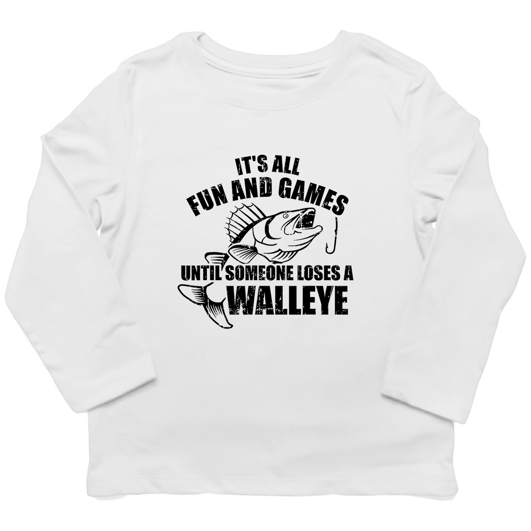 Walleye Games Kids Long Sleeve Tee - Muddy Boots Clothing - Long Sleeve Tee