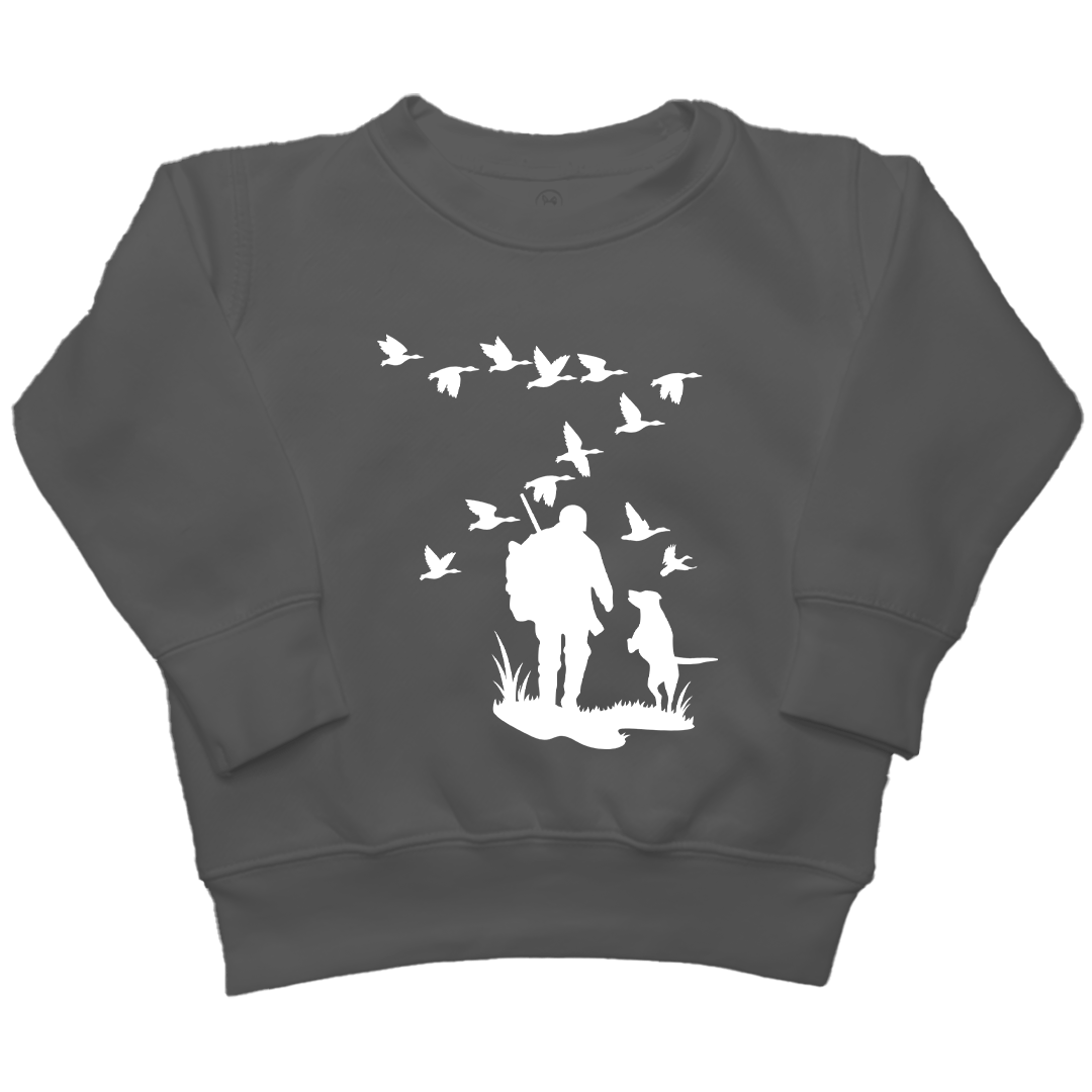 Waterfowl Magic Kids Crew Neck Sweatshirt - Muddy Boots Clothing - Crew Neck Sweatshirt