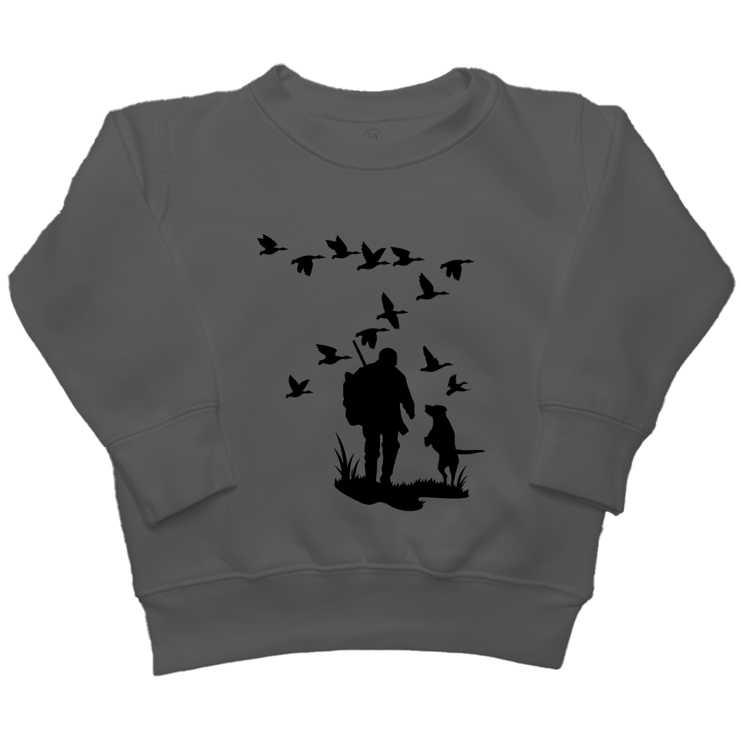 Waterfowl Magic Kids Crew Neck Sweatshirt - Muddy Boots Clothing - Crew Neck Sweatshirt