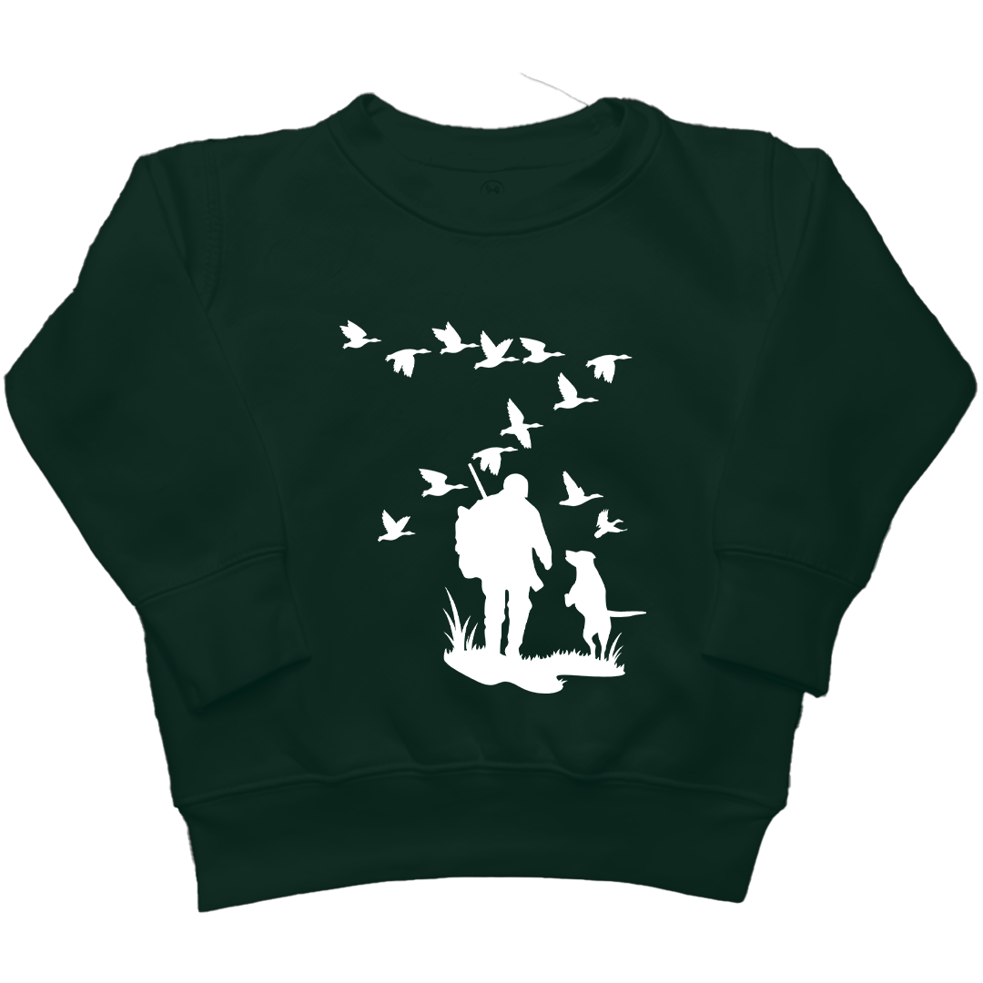 Waterfowl Magic Kids Crew Neck Sweatshirt - Muddy Boots Clothing - Crew Neck Sweatshirt