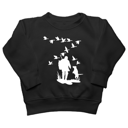 Waterfowl Magic Toddler Crew Neck Sweatshirt - Muddy Boots Clothing - Crew Neck Sweatshirt