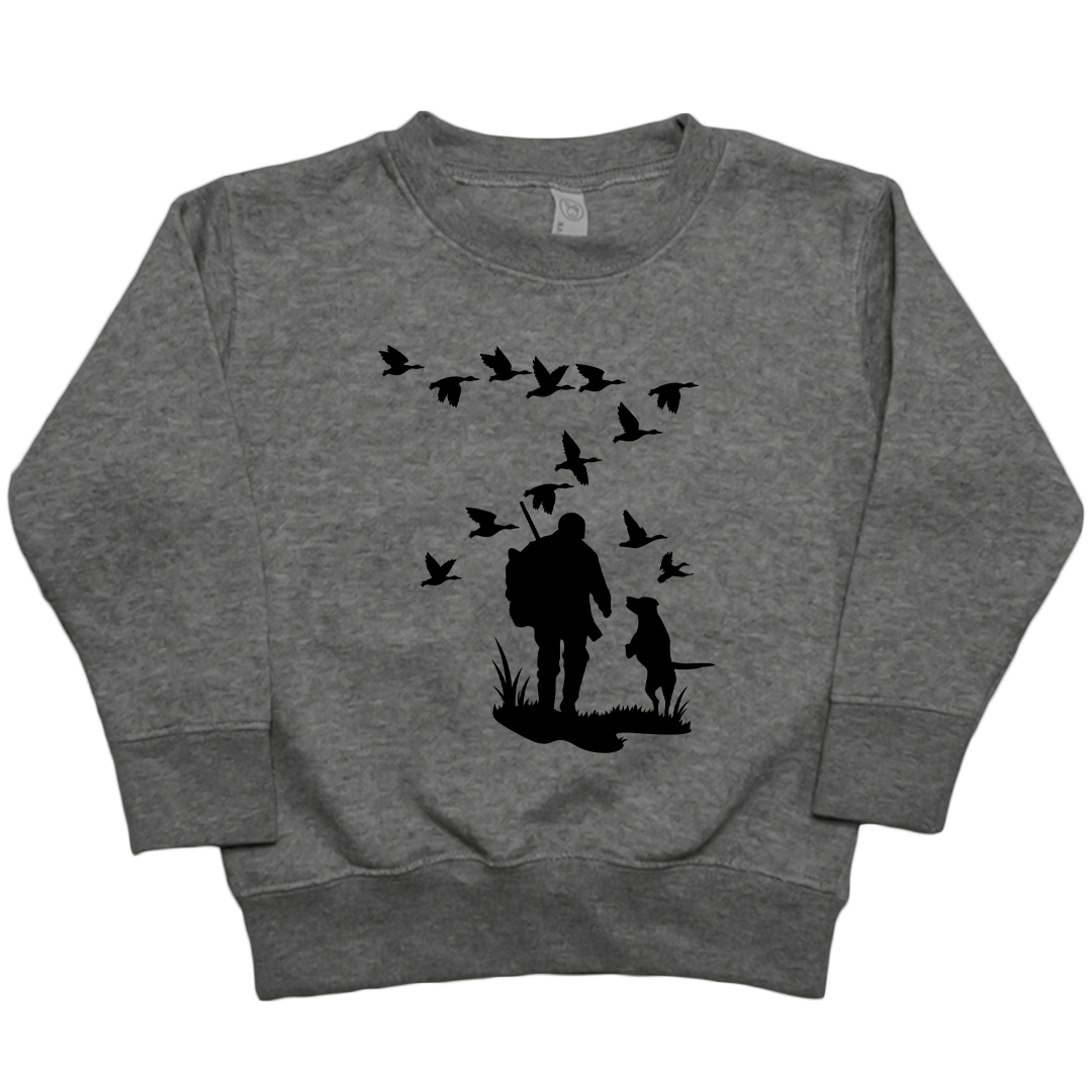 Waterfowl Magic Toddler Crew Neck Sweatshirt - Muddy Boots Clothing - Crew Neck Sweatshirt