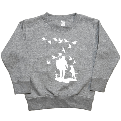 Waterfowl Magic Toddler Crew Neck Sweatshirt - Muddy Boots Clothing - Crew Neck Sweatshirt
