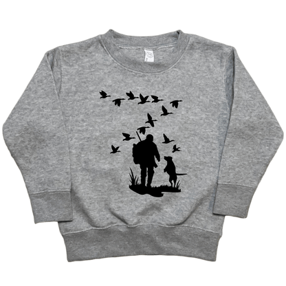 Waterfowl Magic Toddler Crew Neck Sweatshirt - Muddy Boots Clothing - Crew Neck Sweatshirt