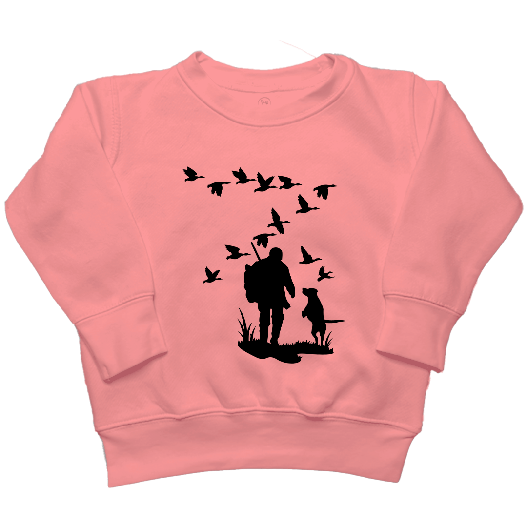 Waterfowl Magic Toddler Crew Neck Sweatshirt - Muddy Boots Clothing - Crew Neck Sweatshirt