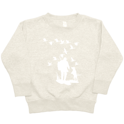 Waterfowl Magic Toddler Crew Neck Sweatshirt - Muddy Boots Clothing - Crew Neck Sweatshirt