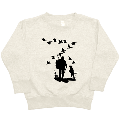 Waterfowl Magic Toddler Crew Neck Sweatshirt - Muddy Boots Clothing - Crew Neck Sweatshirt
