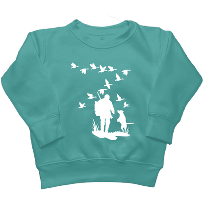 Waterfowl Magic Toddler Crew Neck Sweatshirt - Muddy Boots Clothing - Crew Neck Sweatshirt