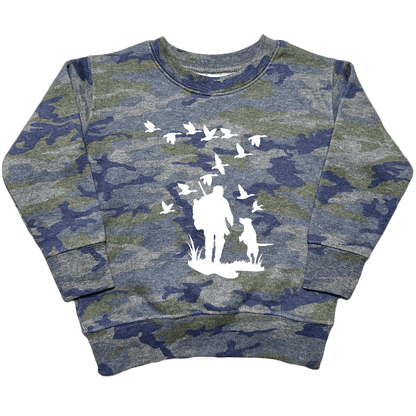 Waterfowl Magic Toddler Crew Neck Sweatshirt - Muddy Boots Clothing - Crew Neck Sweatshirt