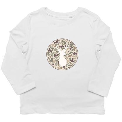 Whitetail Kids Long Sleeve Tee - Muddy Boots Clothing - Long Sleeve Tee