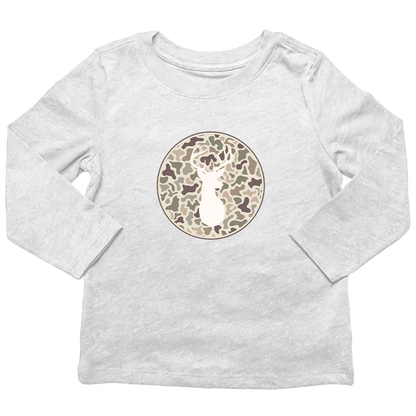 Whitetail Toddler Long Sleeve Tee - Muddy Boots Clothing - Long Sleeve Tee