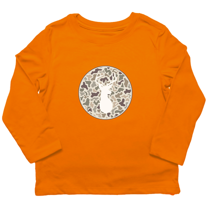 Whitetail Toddler Long Sleeve Tee - Muddy Boots Clothing - Long Sleeve Tee