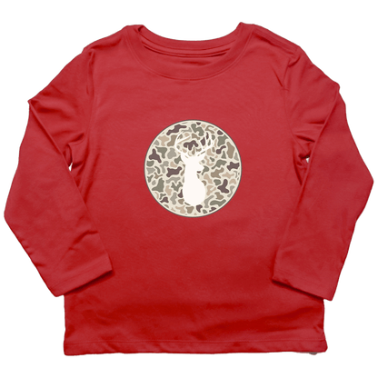 Whitetail Toddler Long Sleeve Tee - Muddy Boots Clothing - Long Sleeve Tee